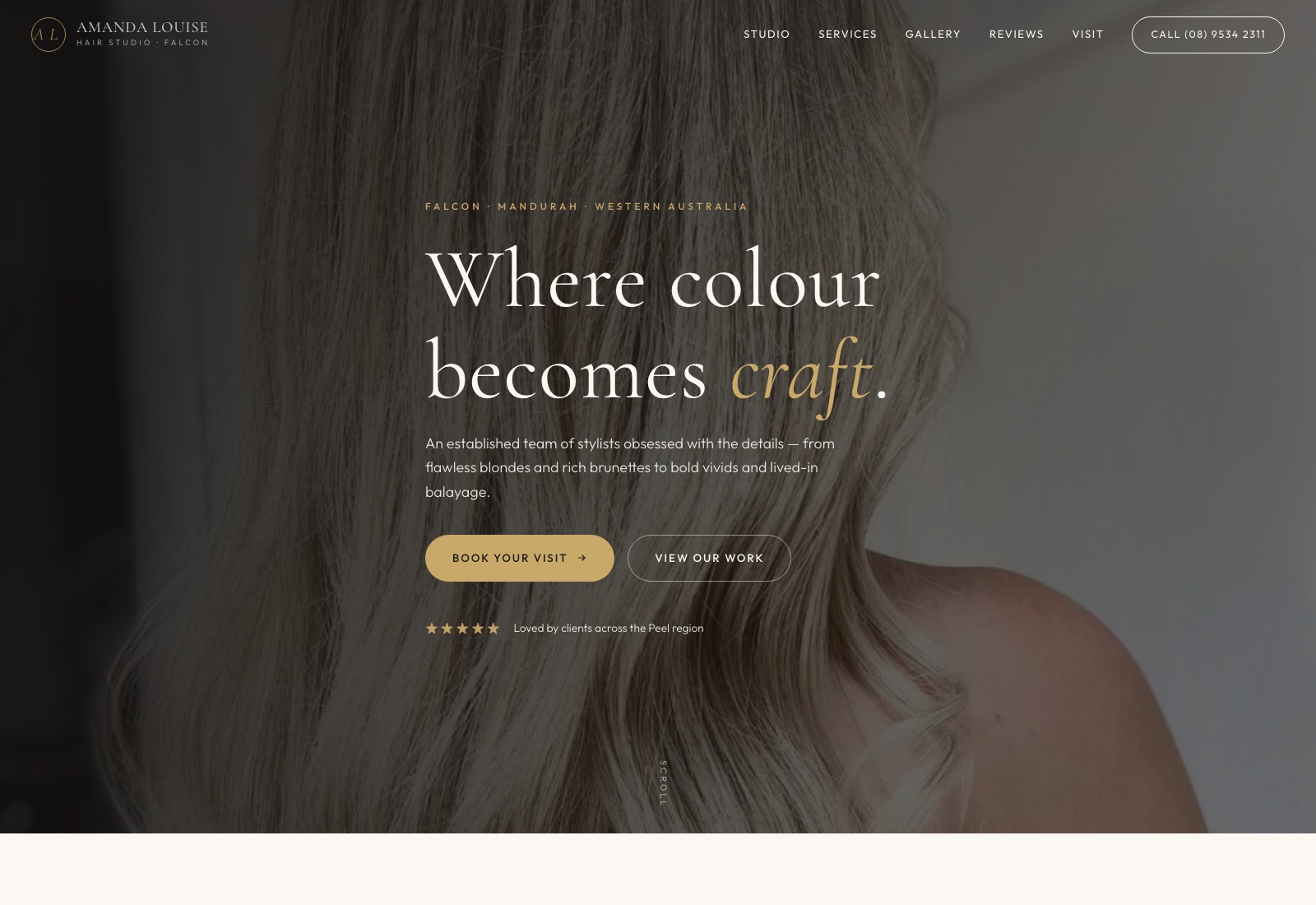 amanda-louise website preview