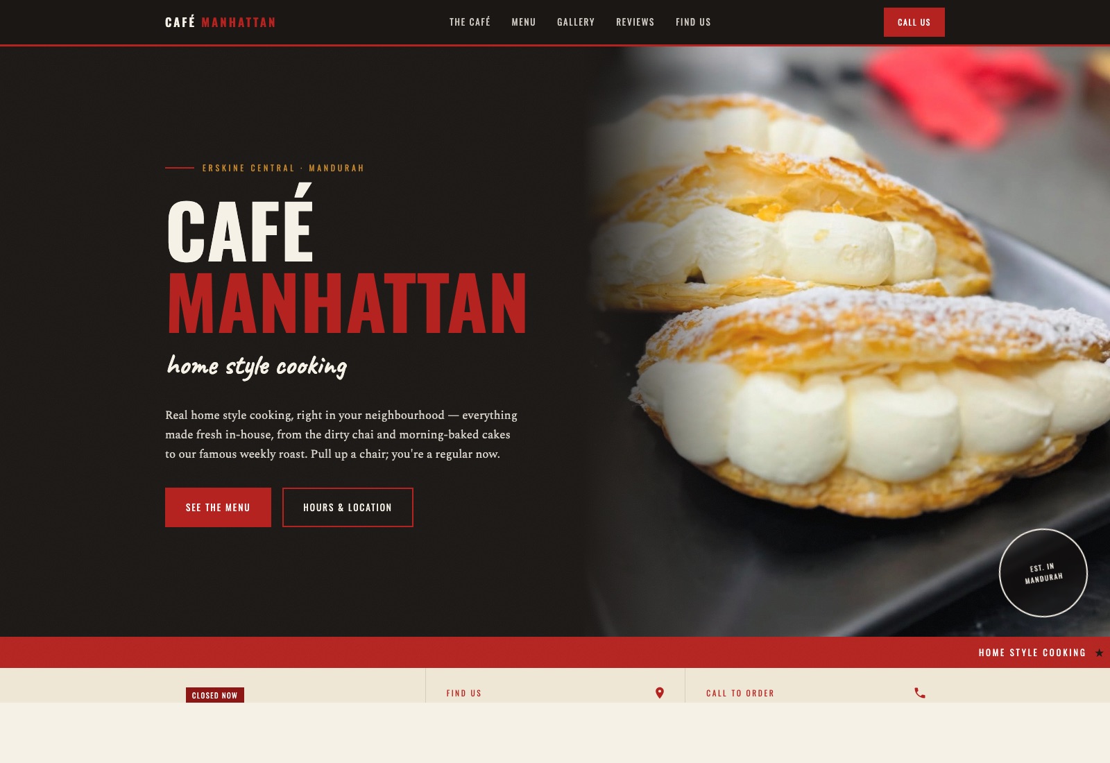 cafe-manhattan website preview