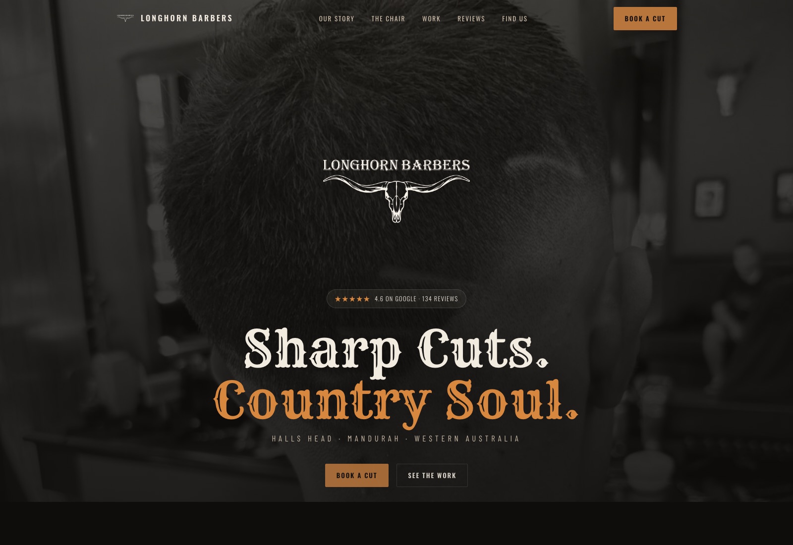 longhorn-barbers website preview